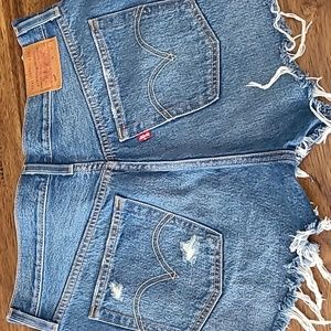 Levi's Women's Blue Denim Shorts
